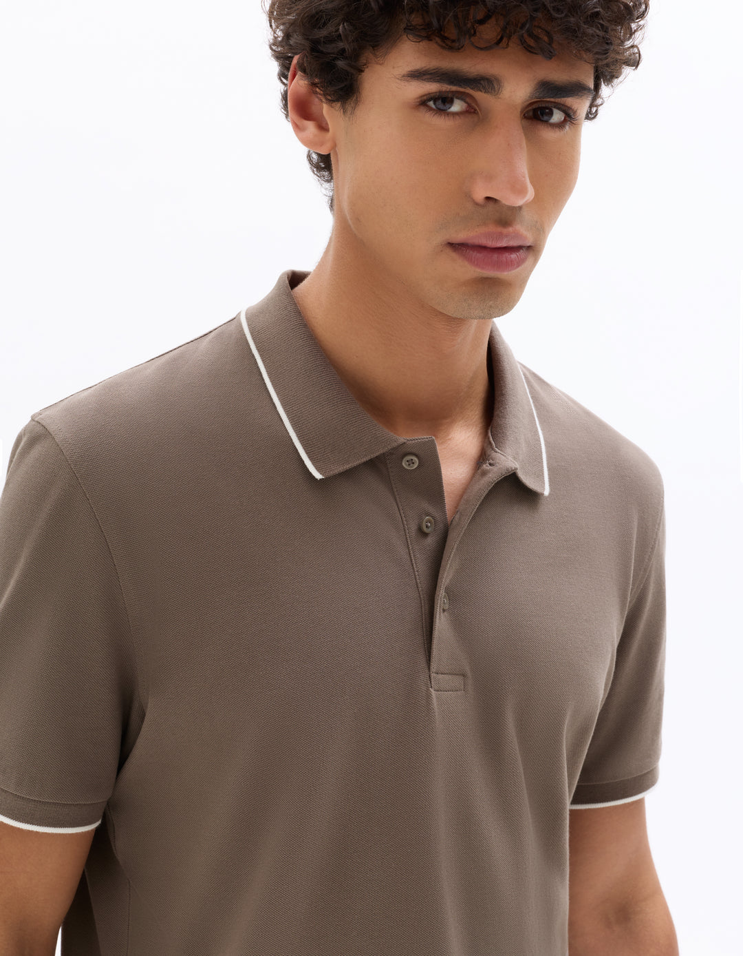 Men - Knitted - Polo Shirt - Short sleeves