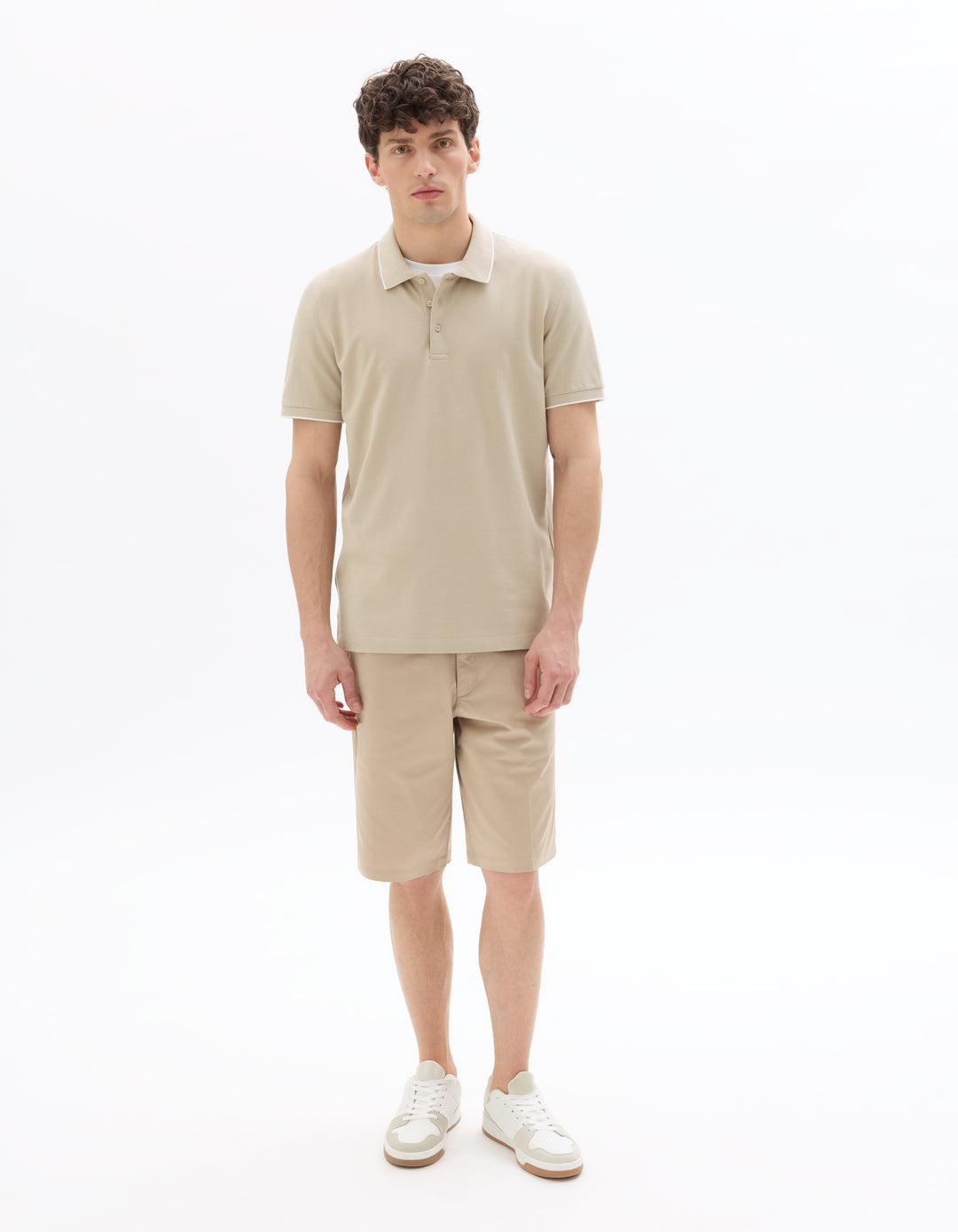 Men - Knitted - Polo Shirt - Short sleeves