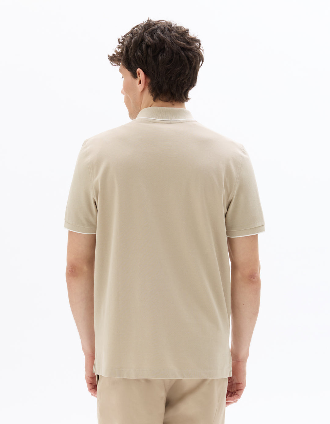 Men - Knitted - Polo Shirt - Short sleeves