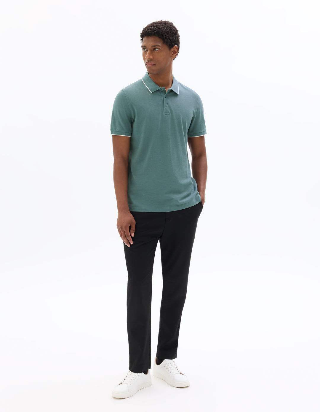 Dark Blue Regular Fit 100% Cotton Piqu Polo