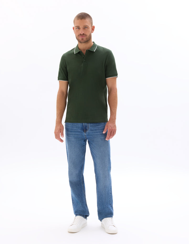 Regular Fit 100% Cotton Piqu Polo