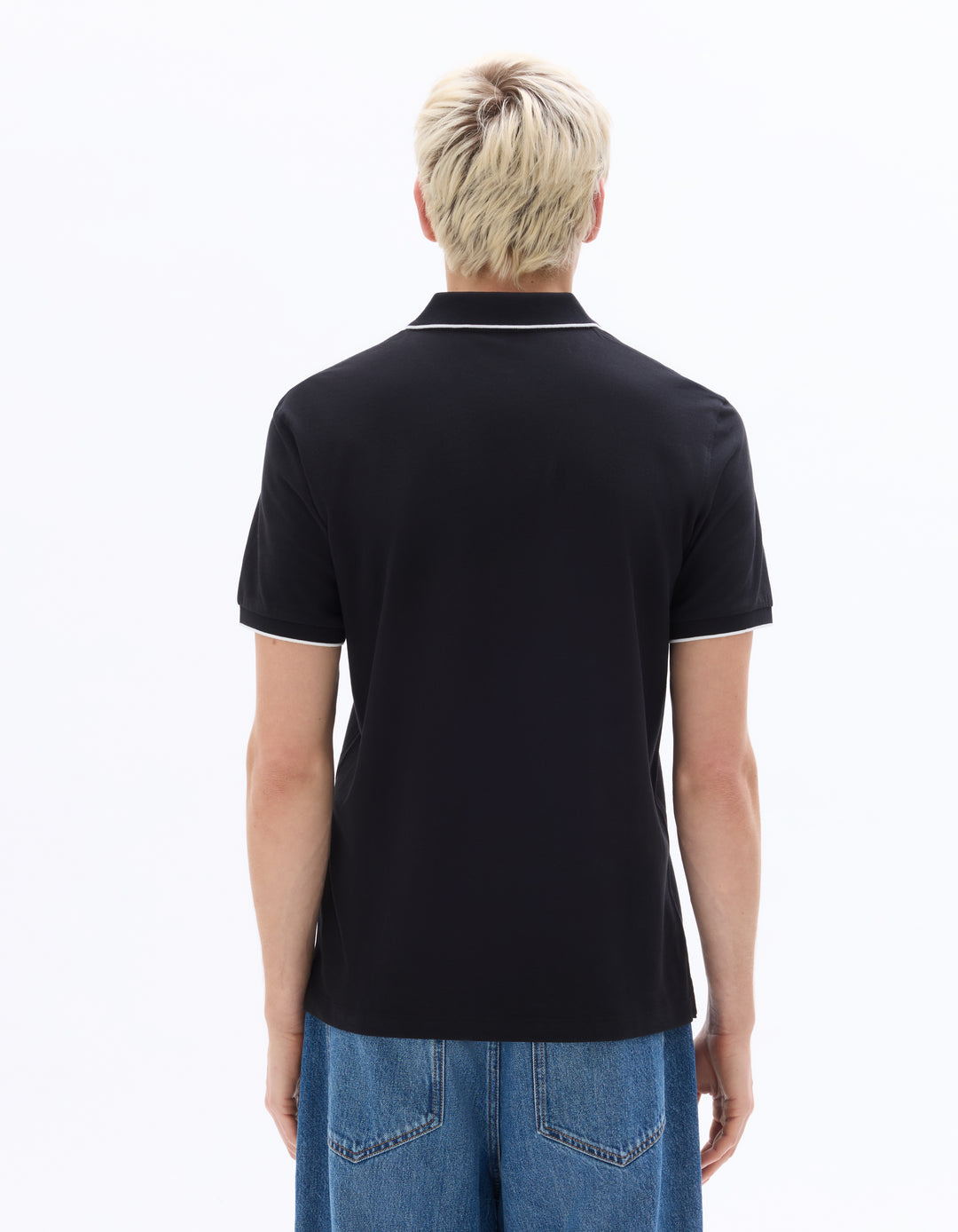 Men - Knitted - Polo Shirt - Short sleeves