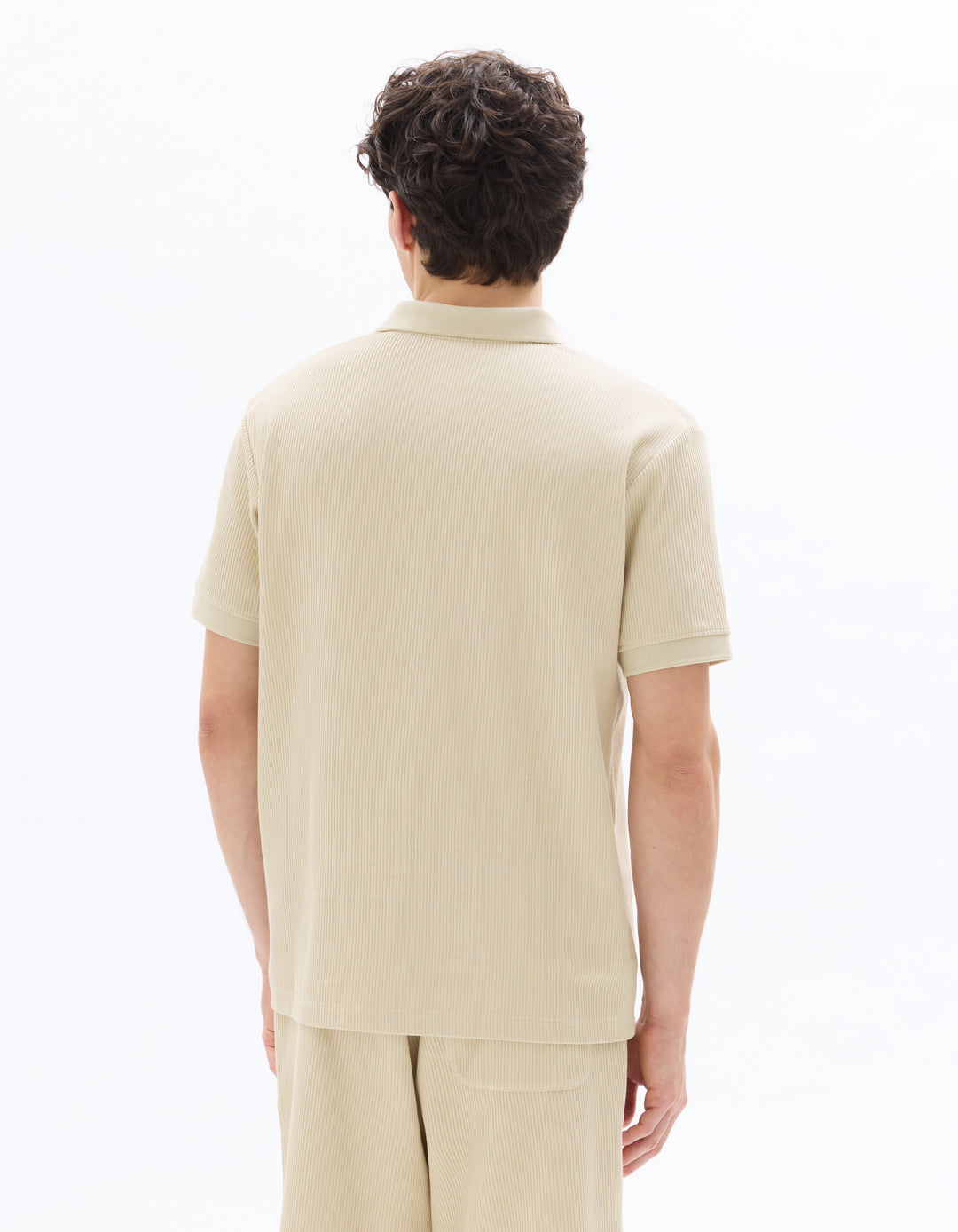 Men - Knitted - Polo Shirt - Short sleeves