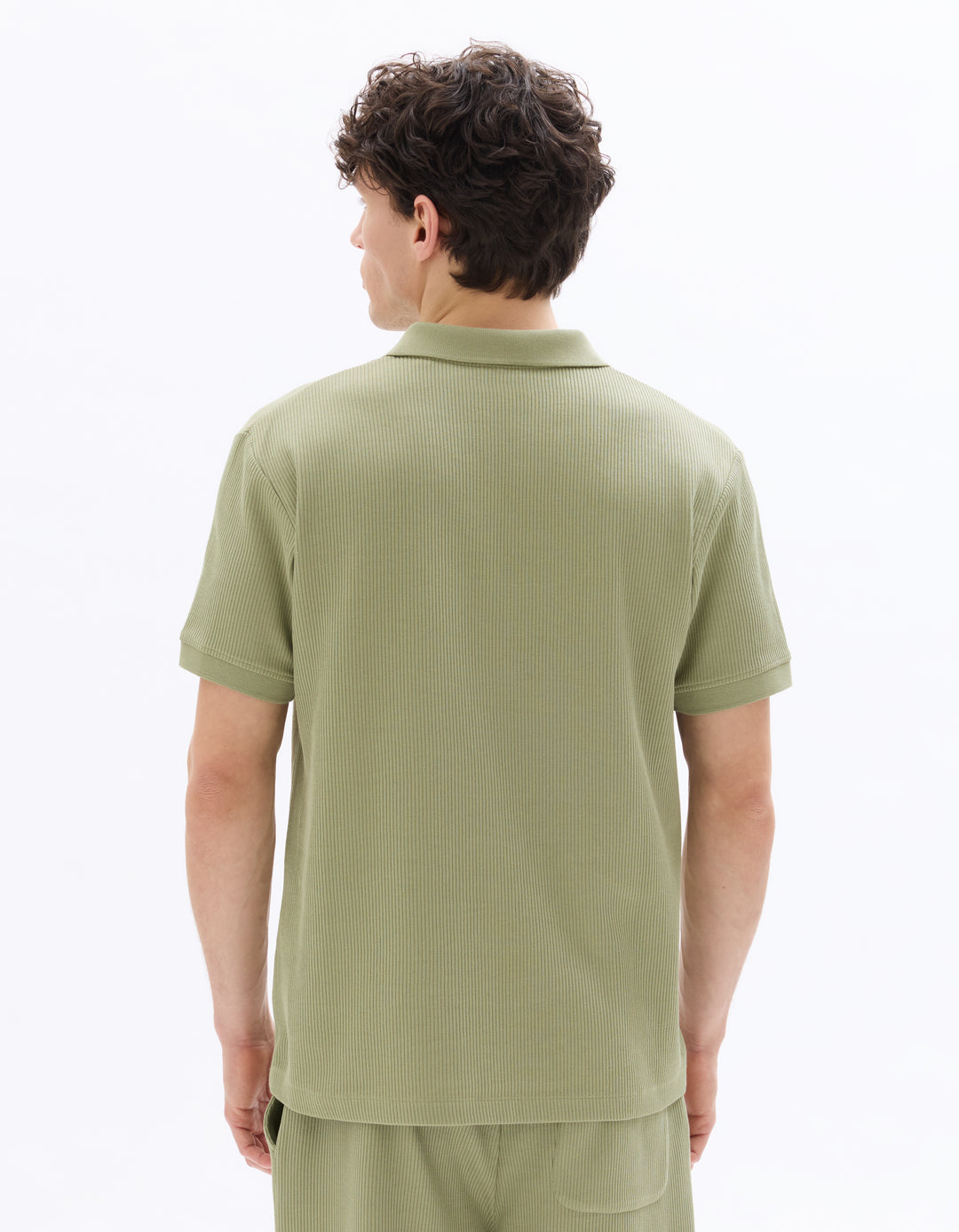 Men - Knitted - Polo Shirt - Short sleeves