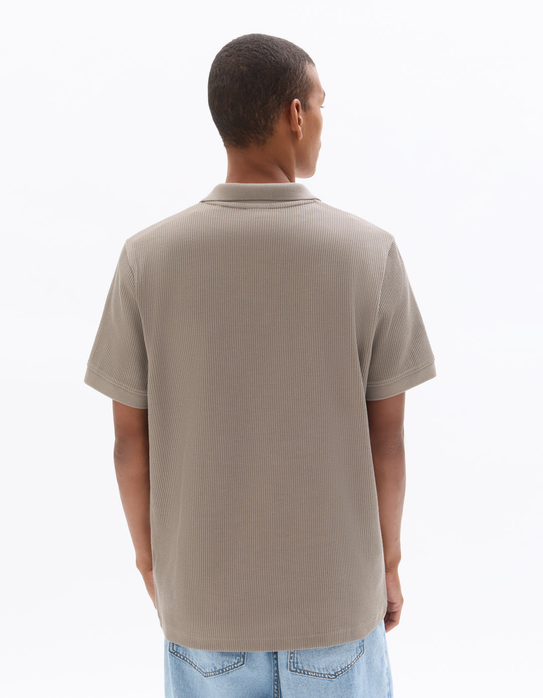 Men - Knitted - Polo Shirt - Short sleeves