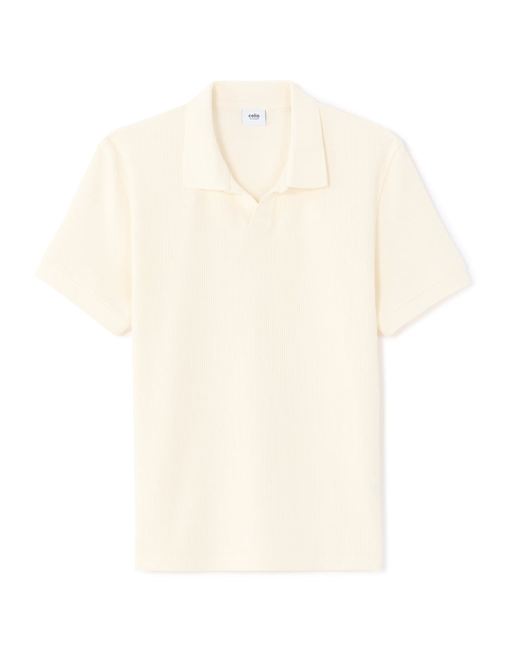 Men - Knitted - Polo Shirt - Short sleeves