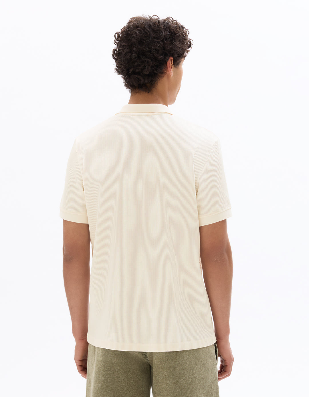 Men - Knitted - Polo Shirt - Short sleeves