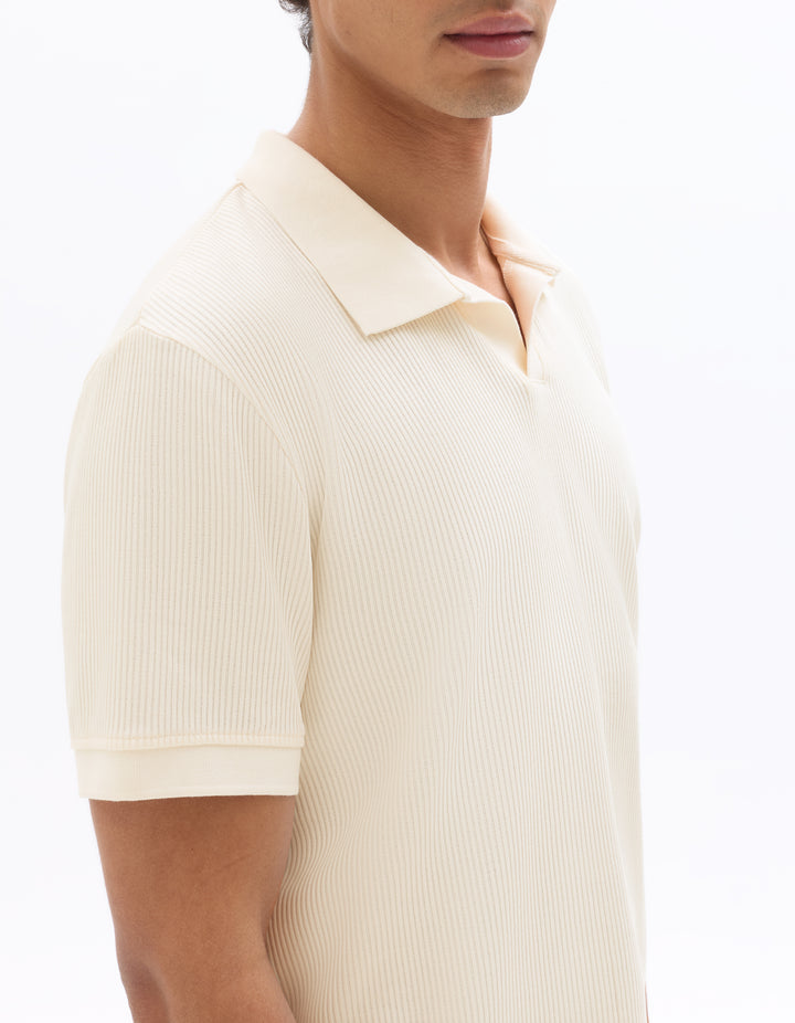 Men - Knitted - Polo Shirt - Short sleeves