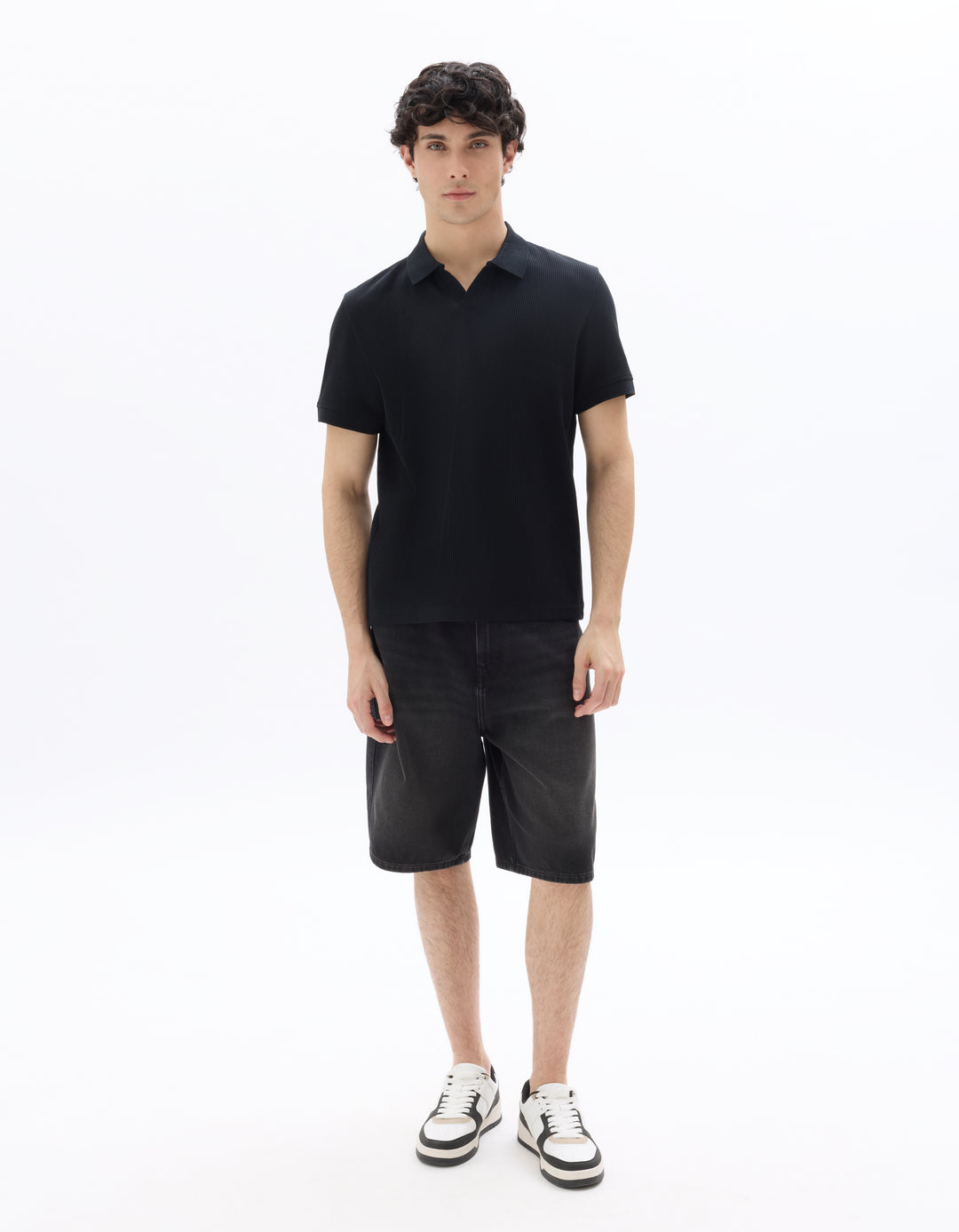 Men - Knitted - Polo Shirt - Short sleeves