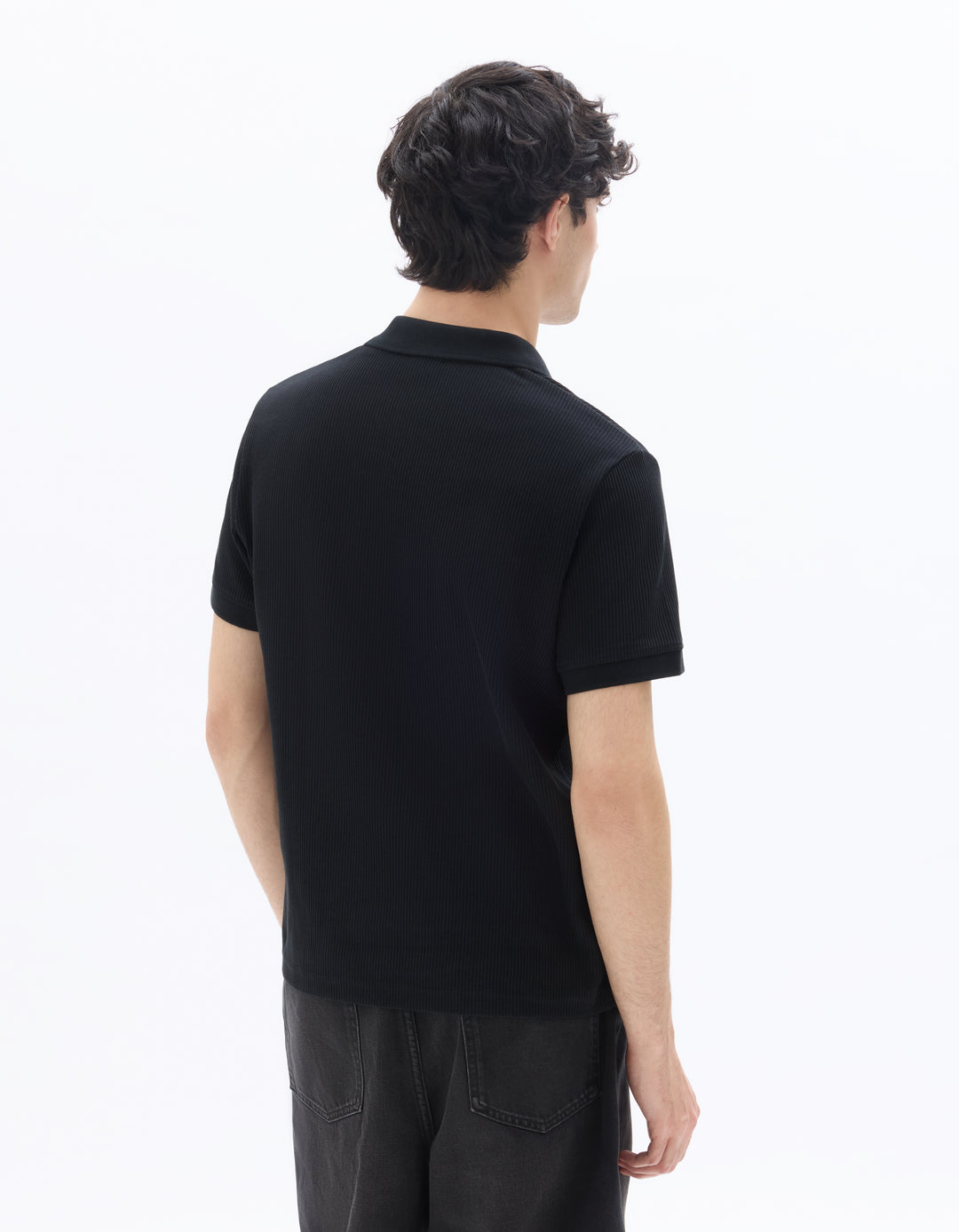 Men - Knitted - Polo Shirt - Short sleeves