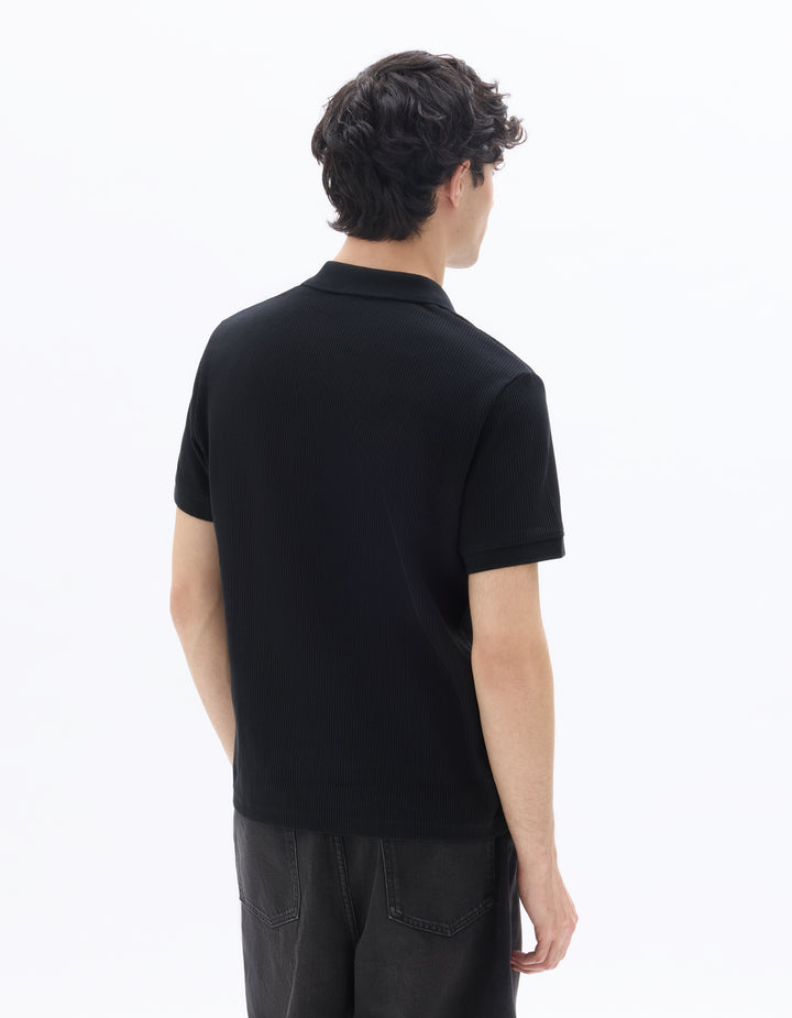 Men - Knitted - Polo Shirt - Short sleeves