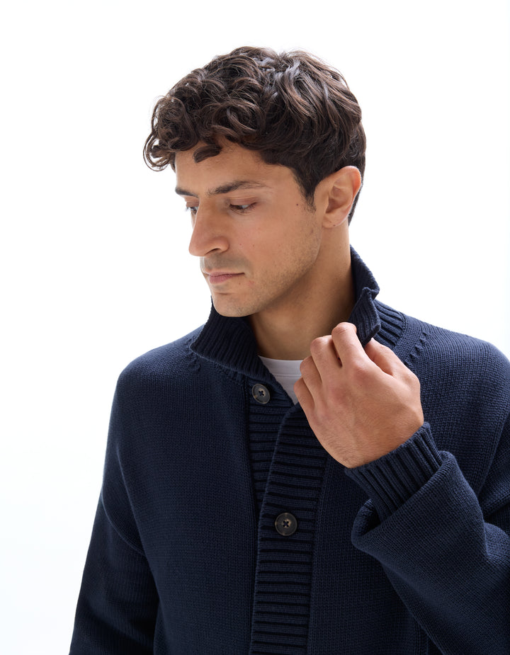 Men - Knitted - Cardigan/Sweater - Long sleeves