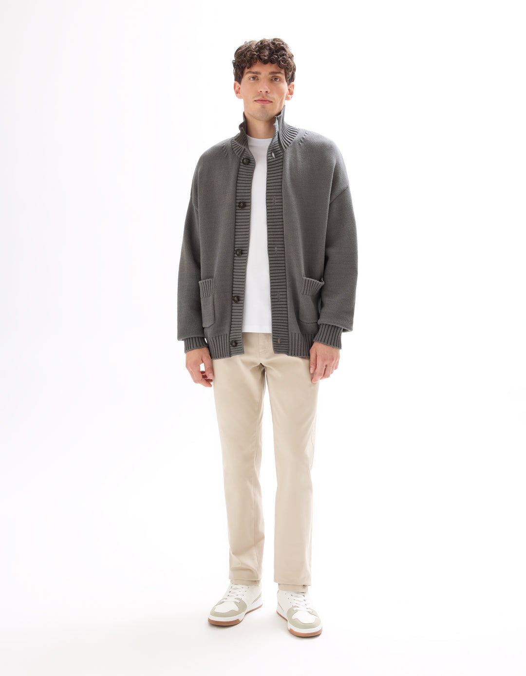 Men - Knitted - Cardigan/Sweater - Long sleeves