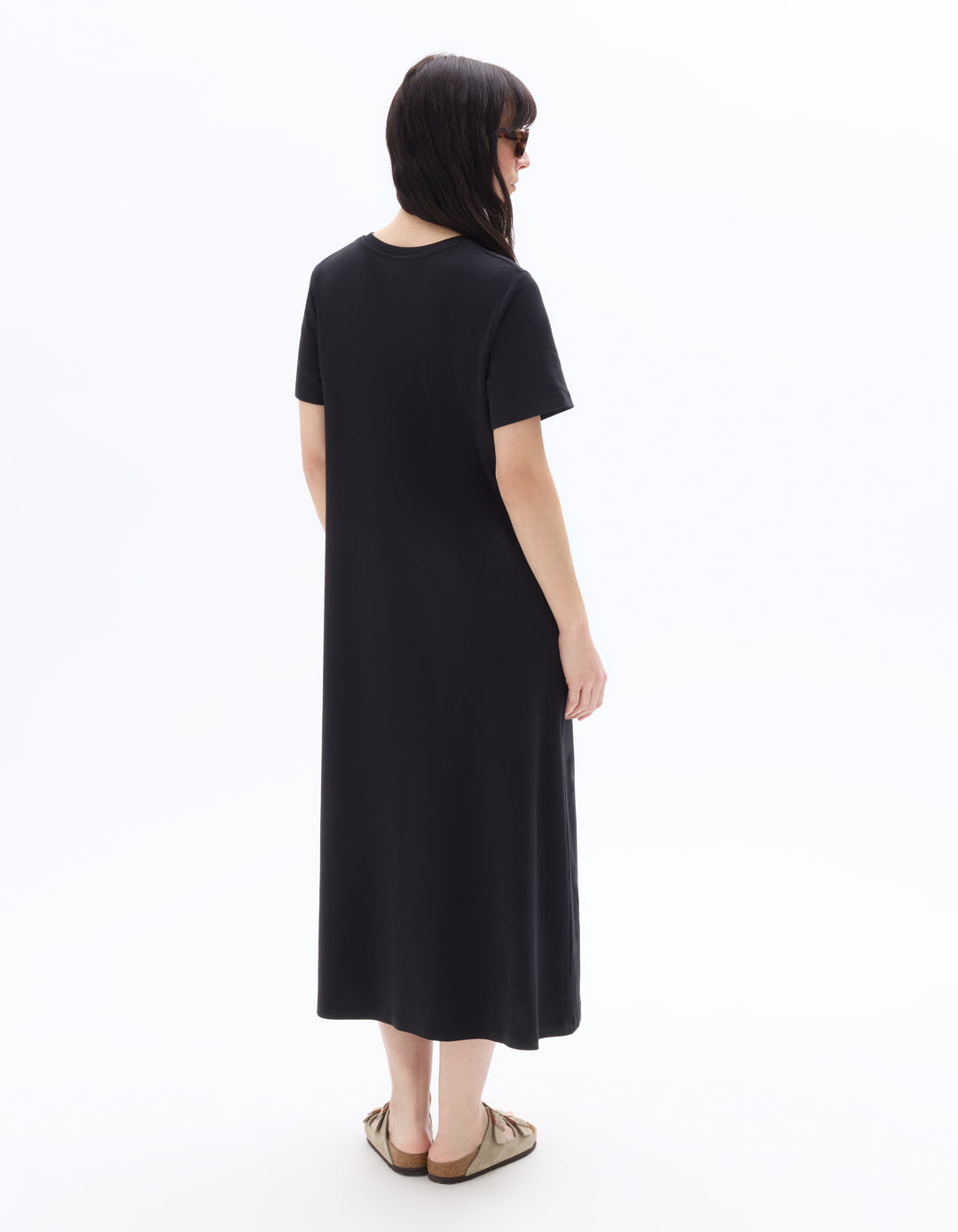 Off- cotton midi dress