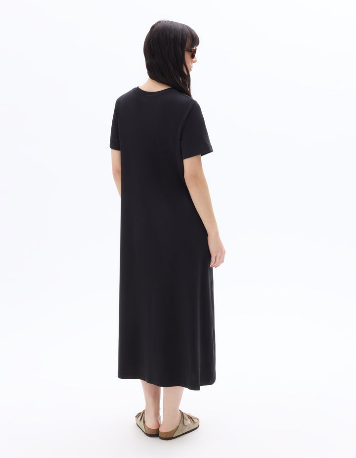Off- cotton midi dress