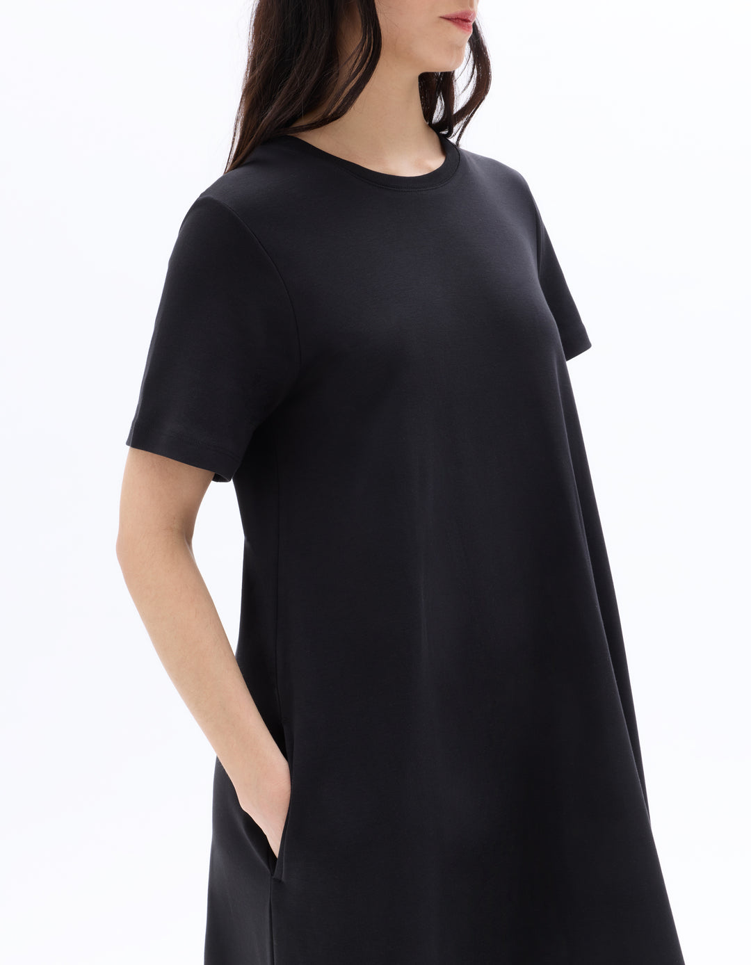 Off- cotton midi dress