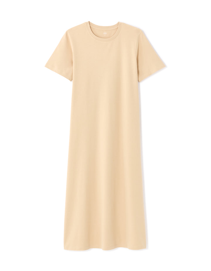 Off- cotton midi dress