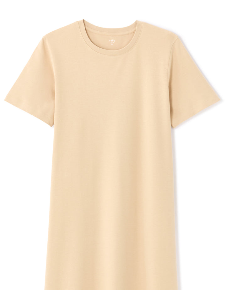 Off- cotton midi dress
