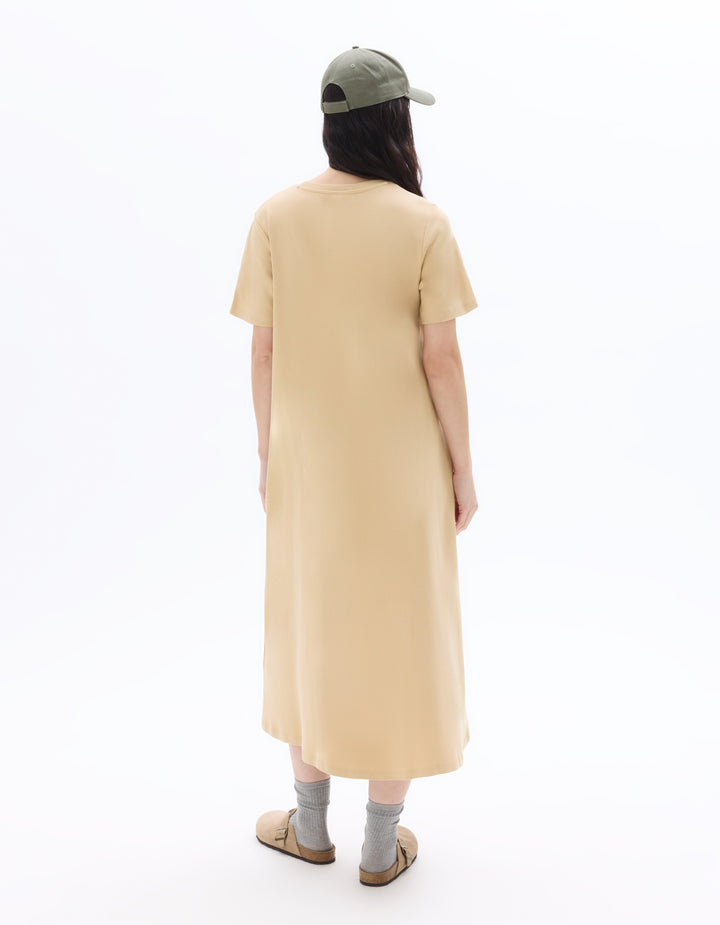 Off- cotton midi dress