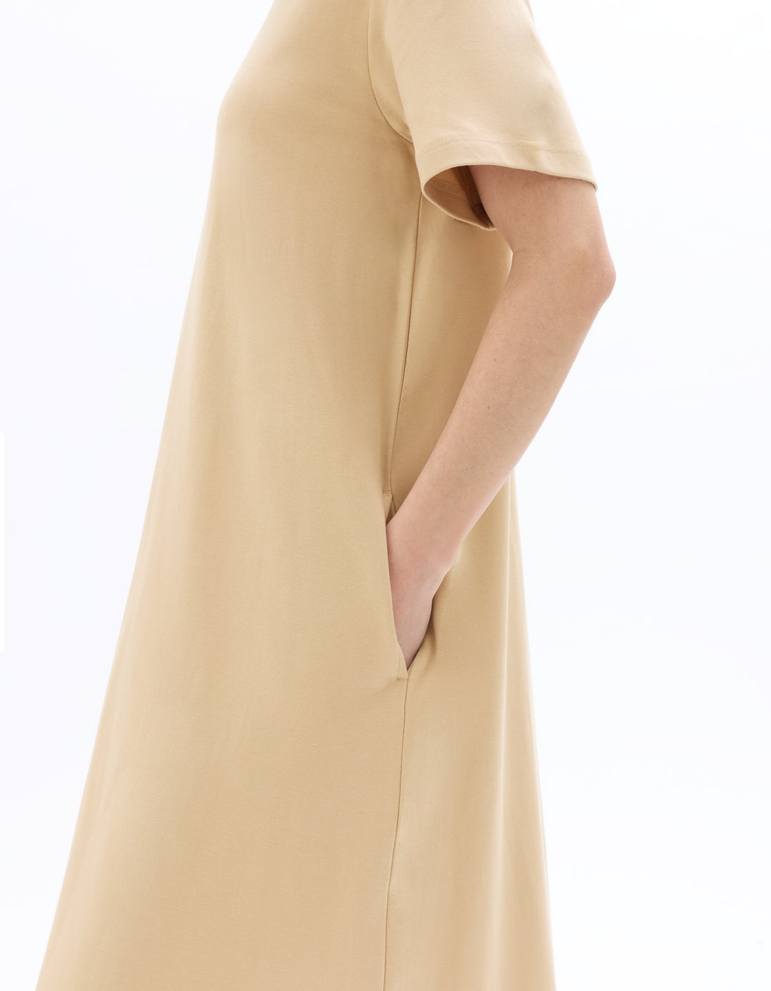 Off- cotton midi dress