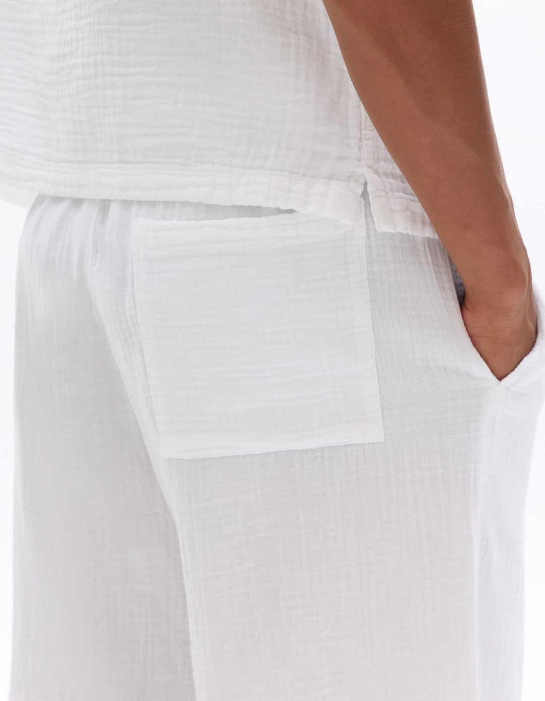Bermuda shorts  100% cotton gauze