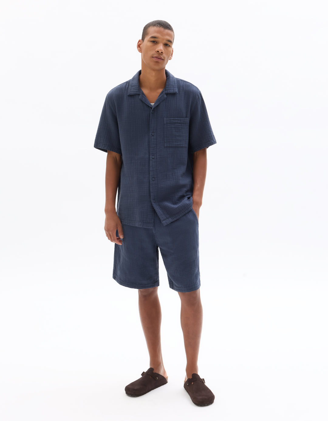 Bermuda shorts  100% cotton gauze