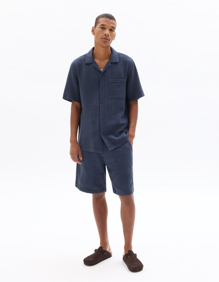 Bermuda shorts  100% cotton gauze