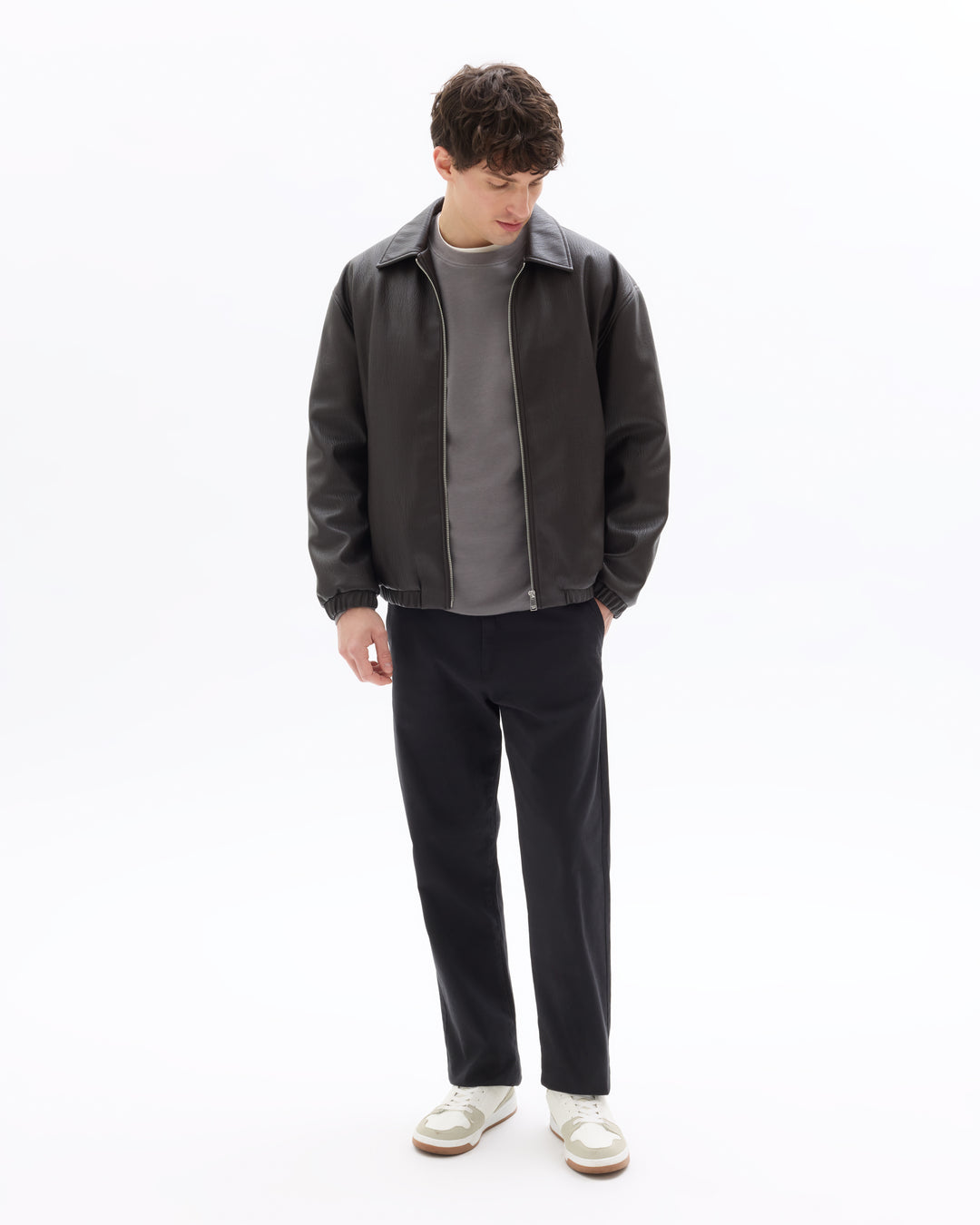 Faux suede jacket