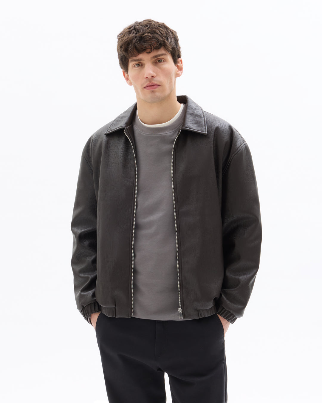 Faux suede jacket