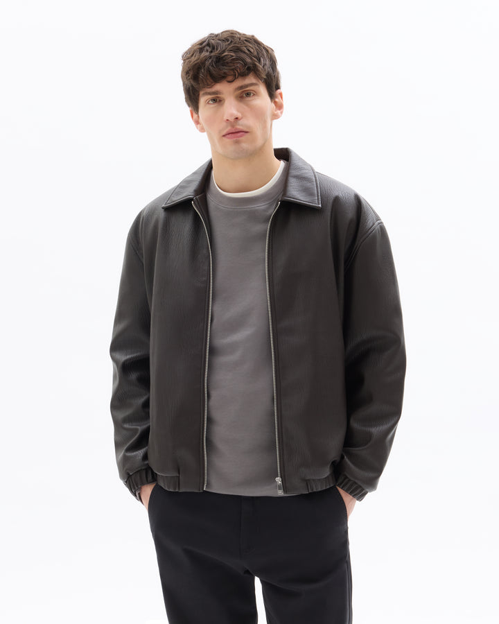 Faux suede jacket