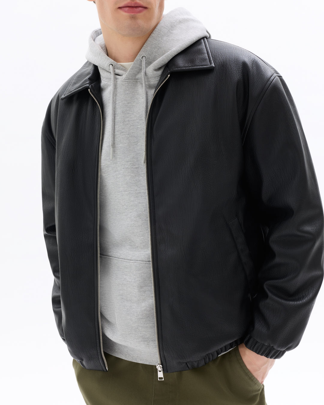 Faux suede jacket
