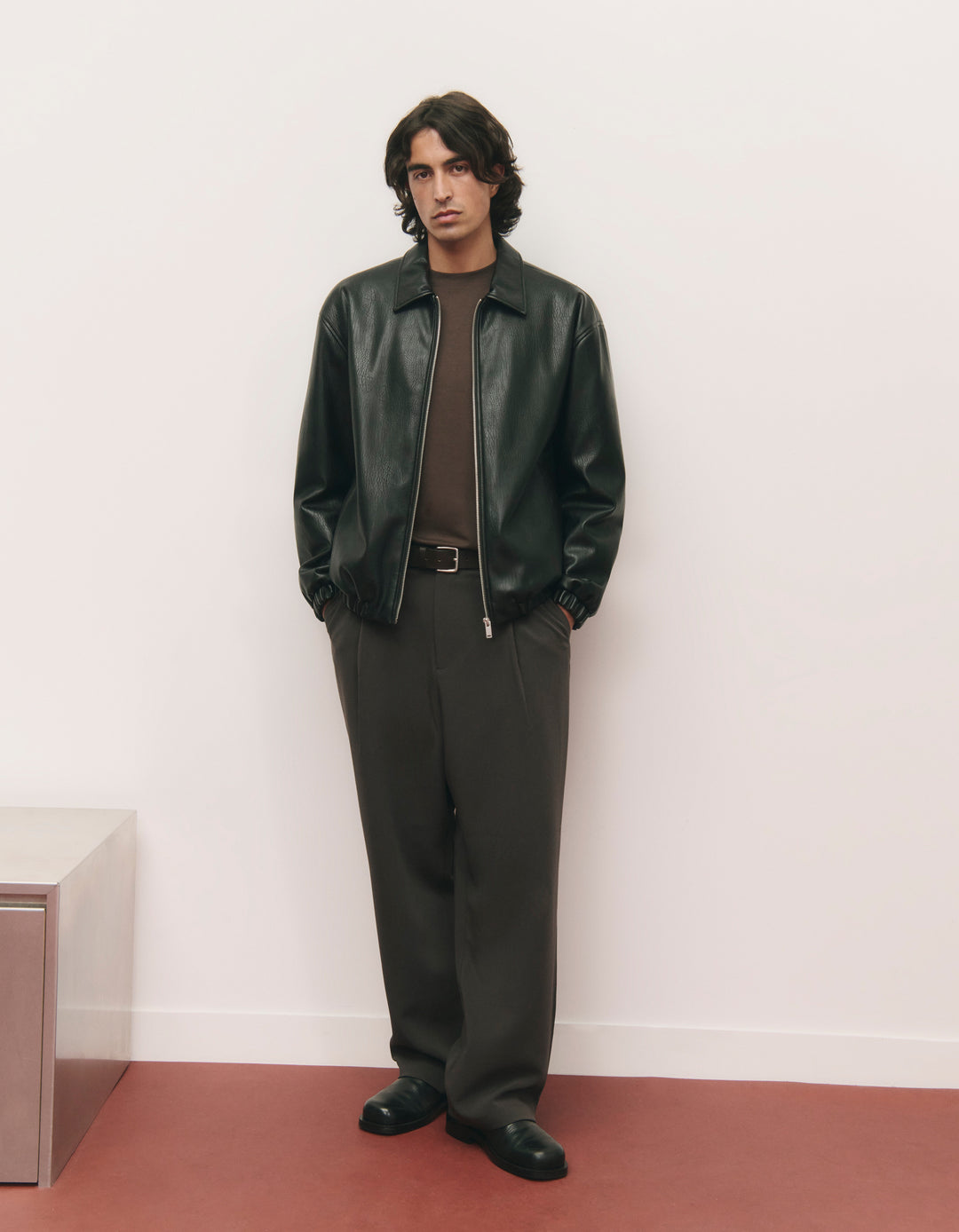 Faux suede jacket