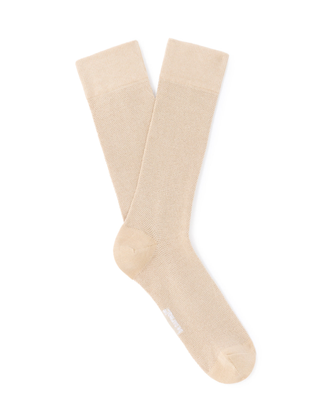 Stretch piqu cotton knee-high socks
