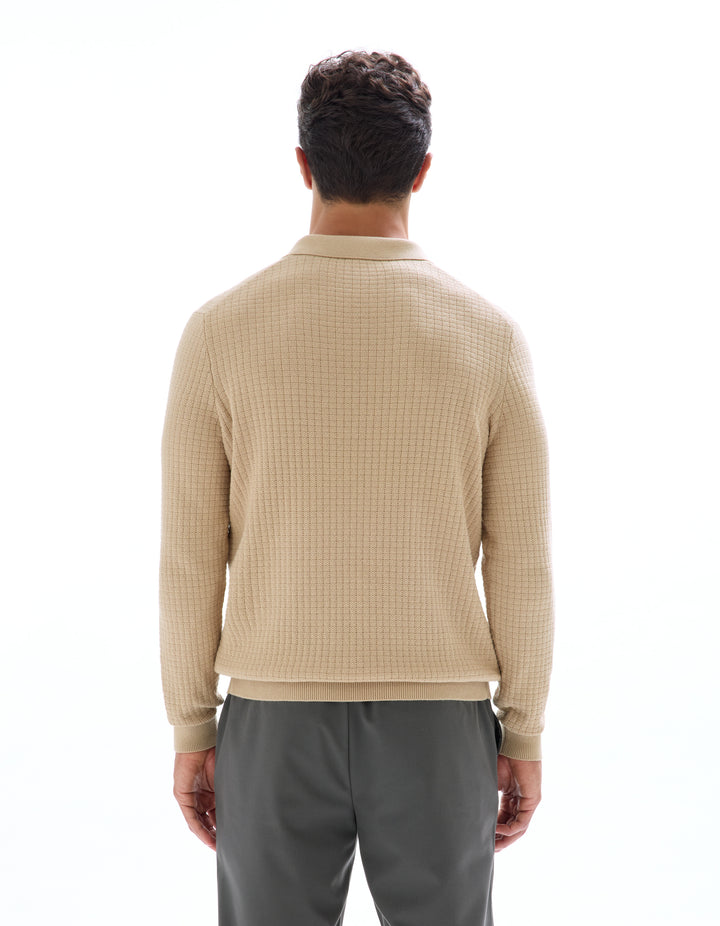 Men - Knitted - Cardigan/Sweater - Long sleeves