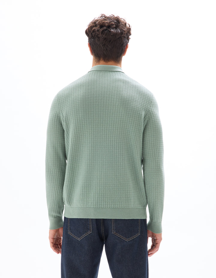 Men - Knitted - Cardigan/Sweater - Long sleeves