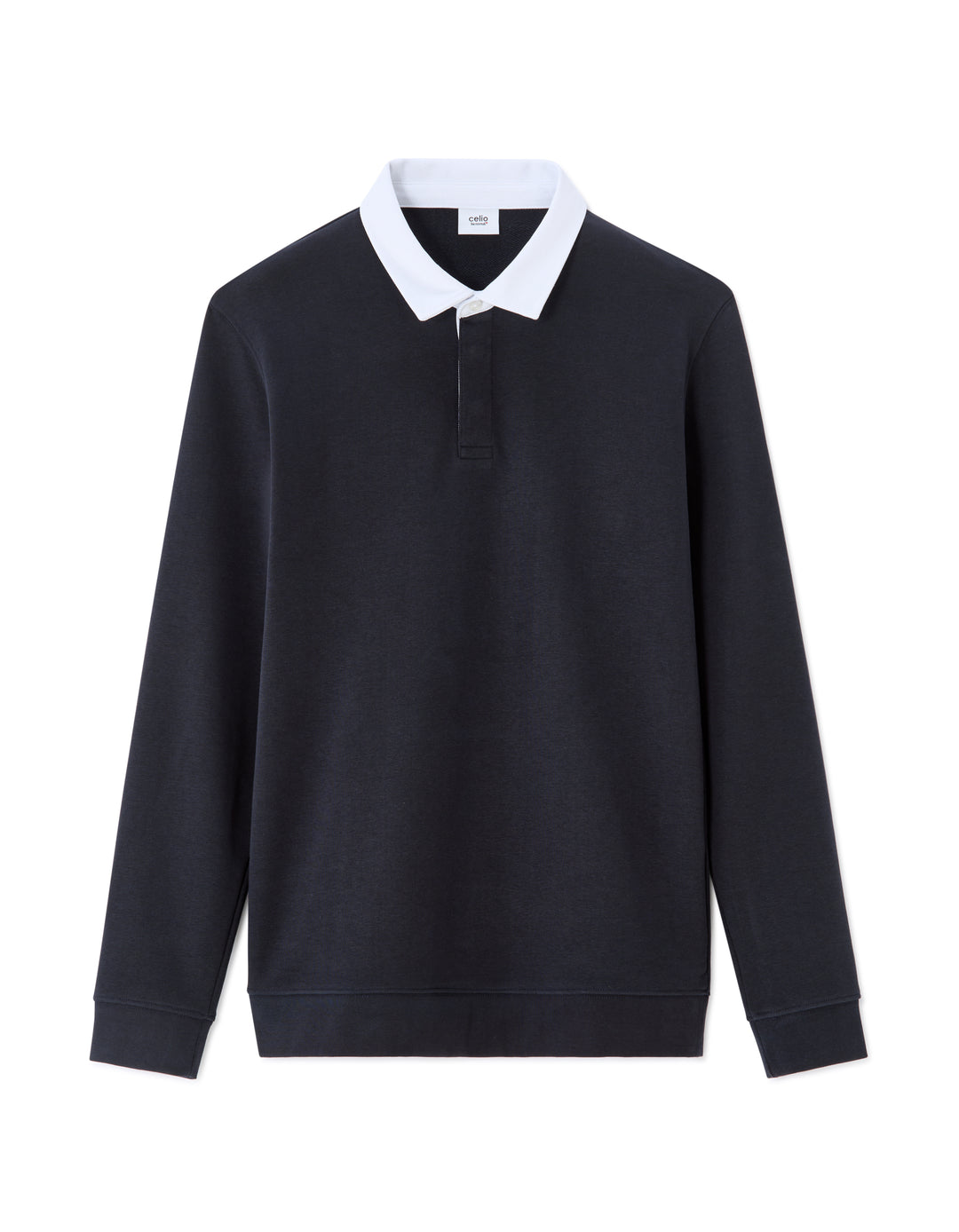 Men - Knitted - Polo Shirt - Long sleeves