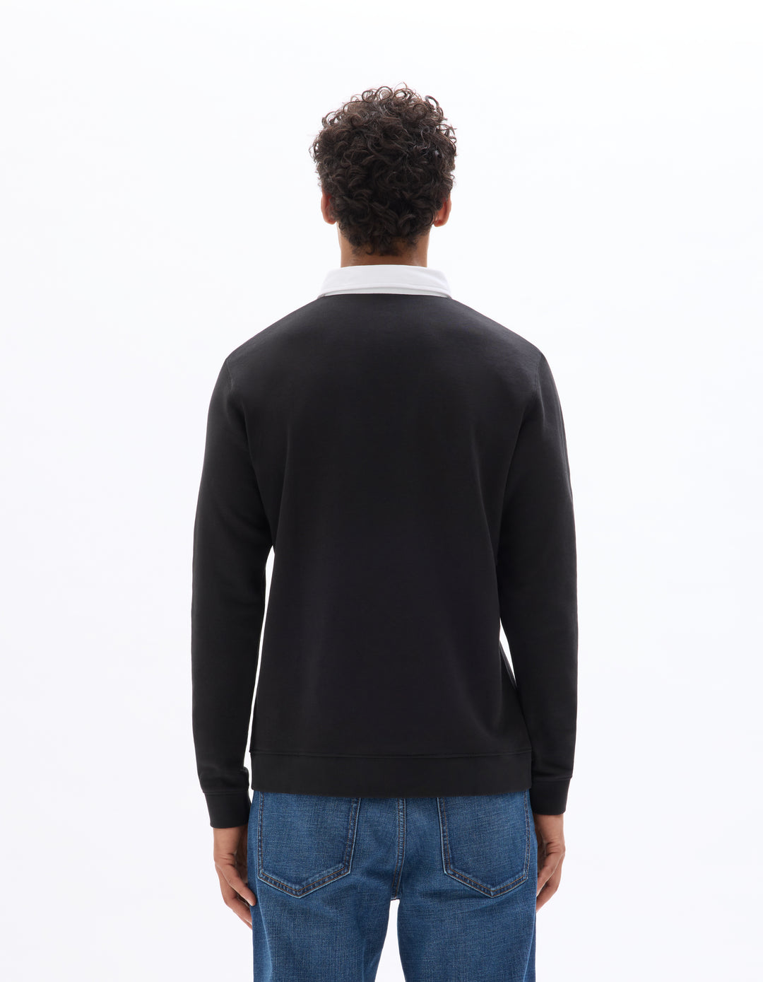 Men - Knitted - Polo Shirt - Long sleeves