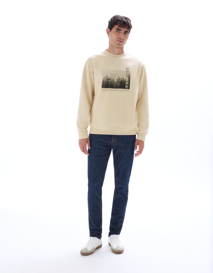 Unisex - Knitted - Sweatshirt - Long sleeves - Fleece fabric