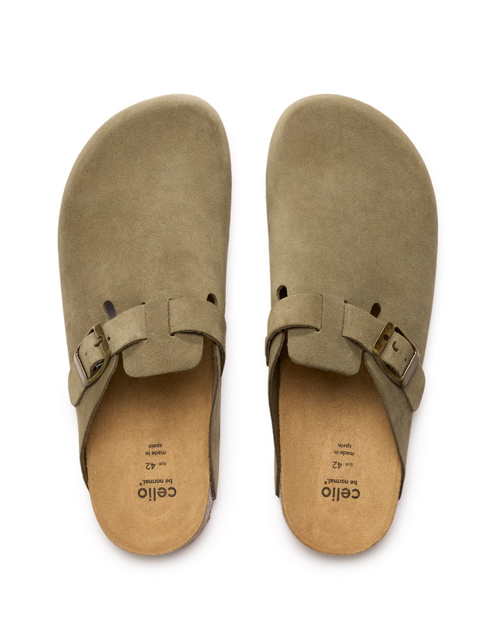 Shoes - rubber/plastic outer soles - leather uppers - cut-outs/straps - Men