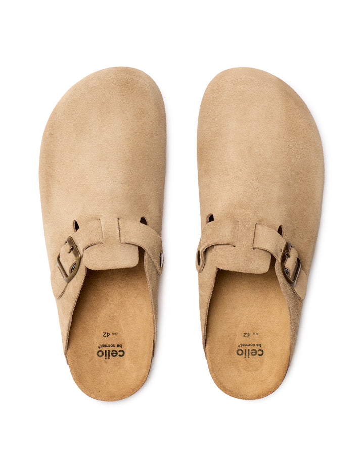 Shoes - rubber/plastic outer soles - leather uppers - cut-outs/straps - Men