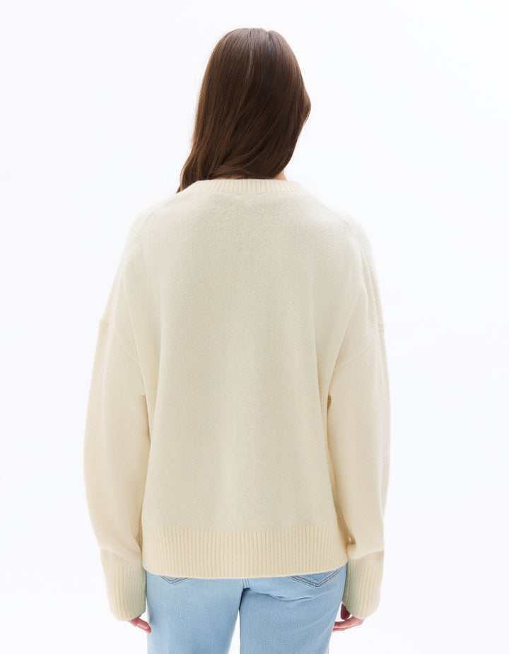 Crew Neck Cosy Knit Sweater