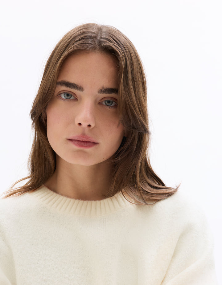 Crew Neck Cosy Knit Sweater