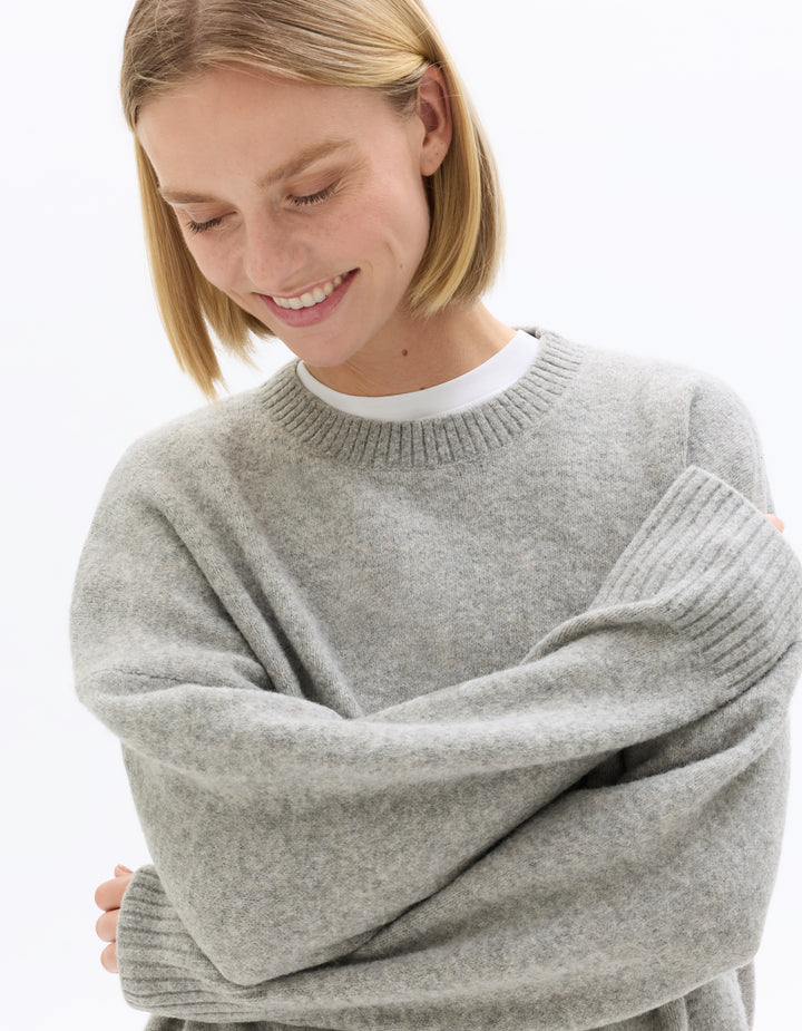 Crew Neck Cosy Knit Sweater