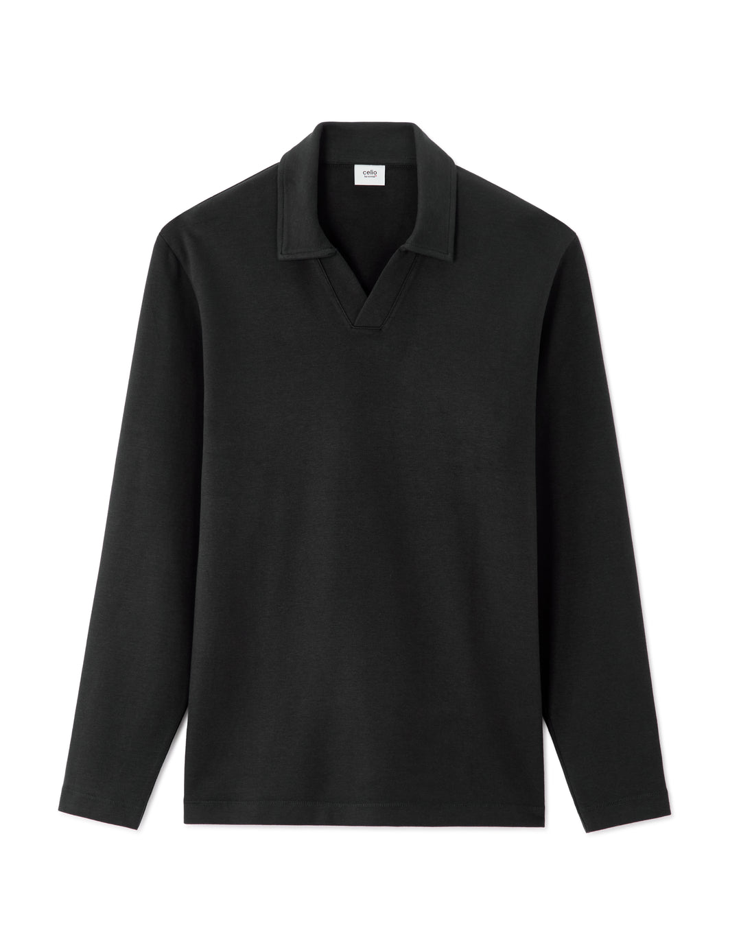 Men - Knitted - Polo Shirt - Long sleeves