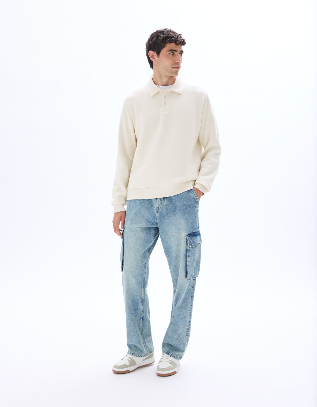 Unisex - Knitted - Sweatshirt - Long sleeves - Fleece fabric