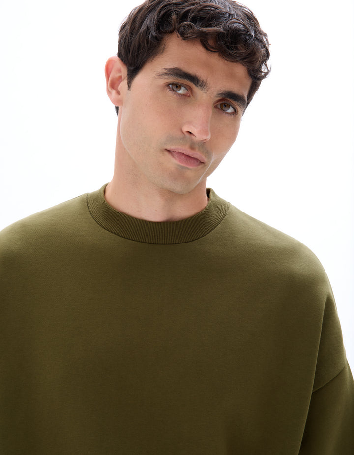 Unisex - Knitted - Sweatshirt - Long sleeves - Fleece fabric