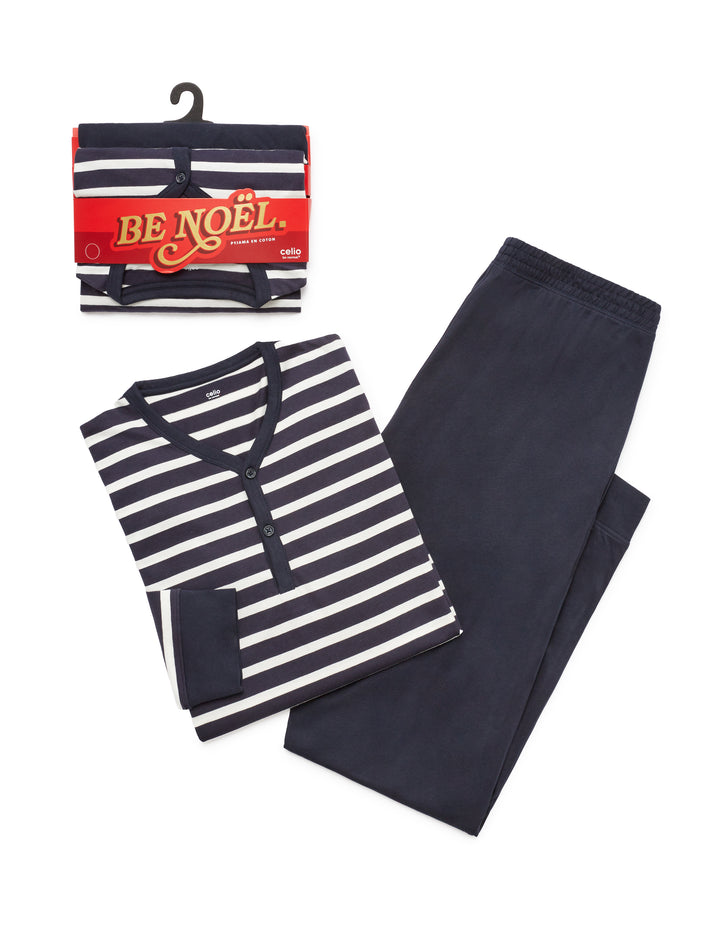 Men - Knitted - Pyjama (Top + Pants)