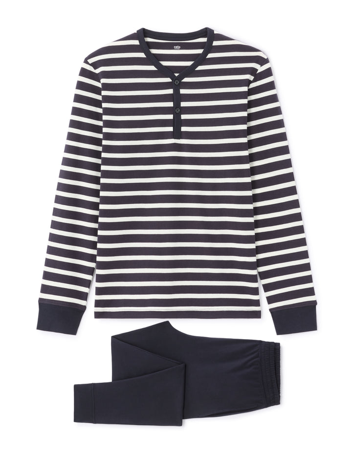 Men - Knitted - Pyjama (Top + Pants)