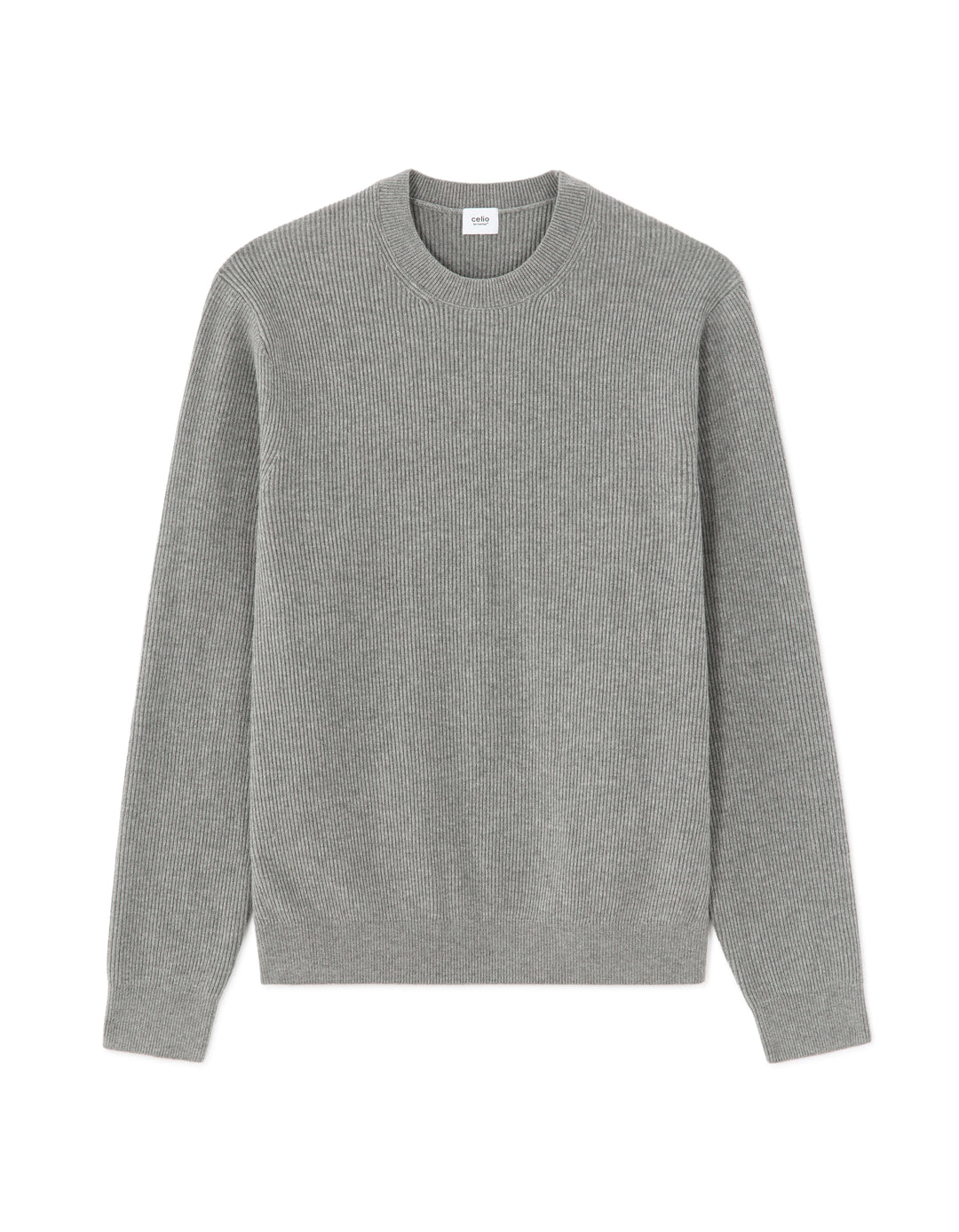 Ribbed Round Neck Sweater