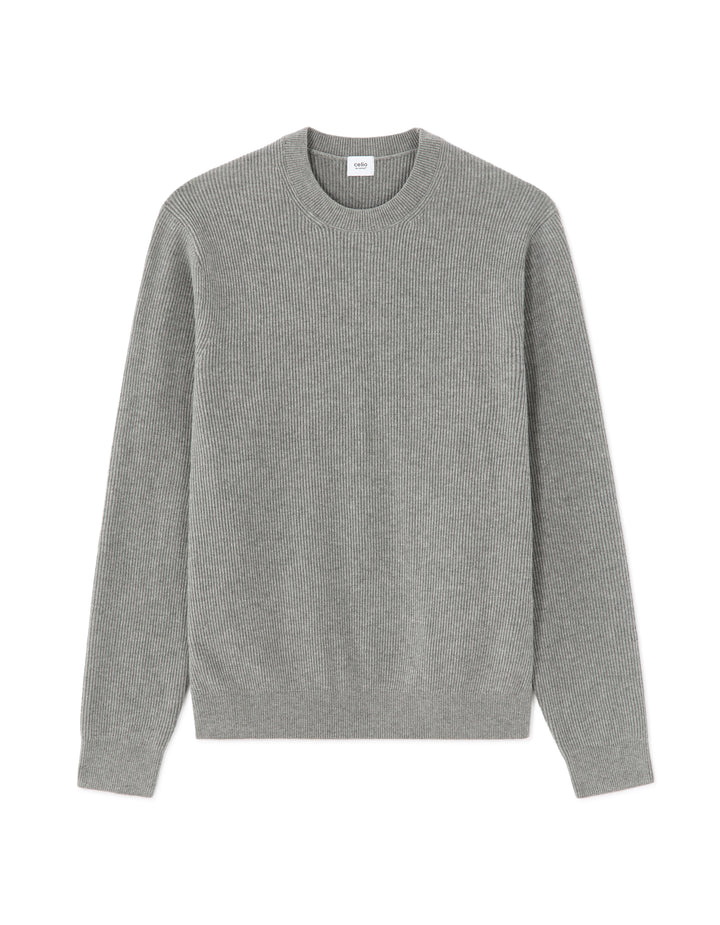 Ribbed Round Neck Sweater